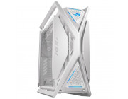 GR701 ASUS ROG HYPERION WHITE CASEw/o PSU, Tool-Free Hinged Side Panels, 420mm dual radiator support, 4x 140mm PWM fans, metal GPU holder, component storage, ARGB fan hub, 60W fast charging, 5x 2.5-/ 2x 3.5-, 1xUSB-C 4.0, 1xUSB-C, 4xUSB3.2, 1xAudio, 1xLED